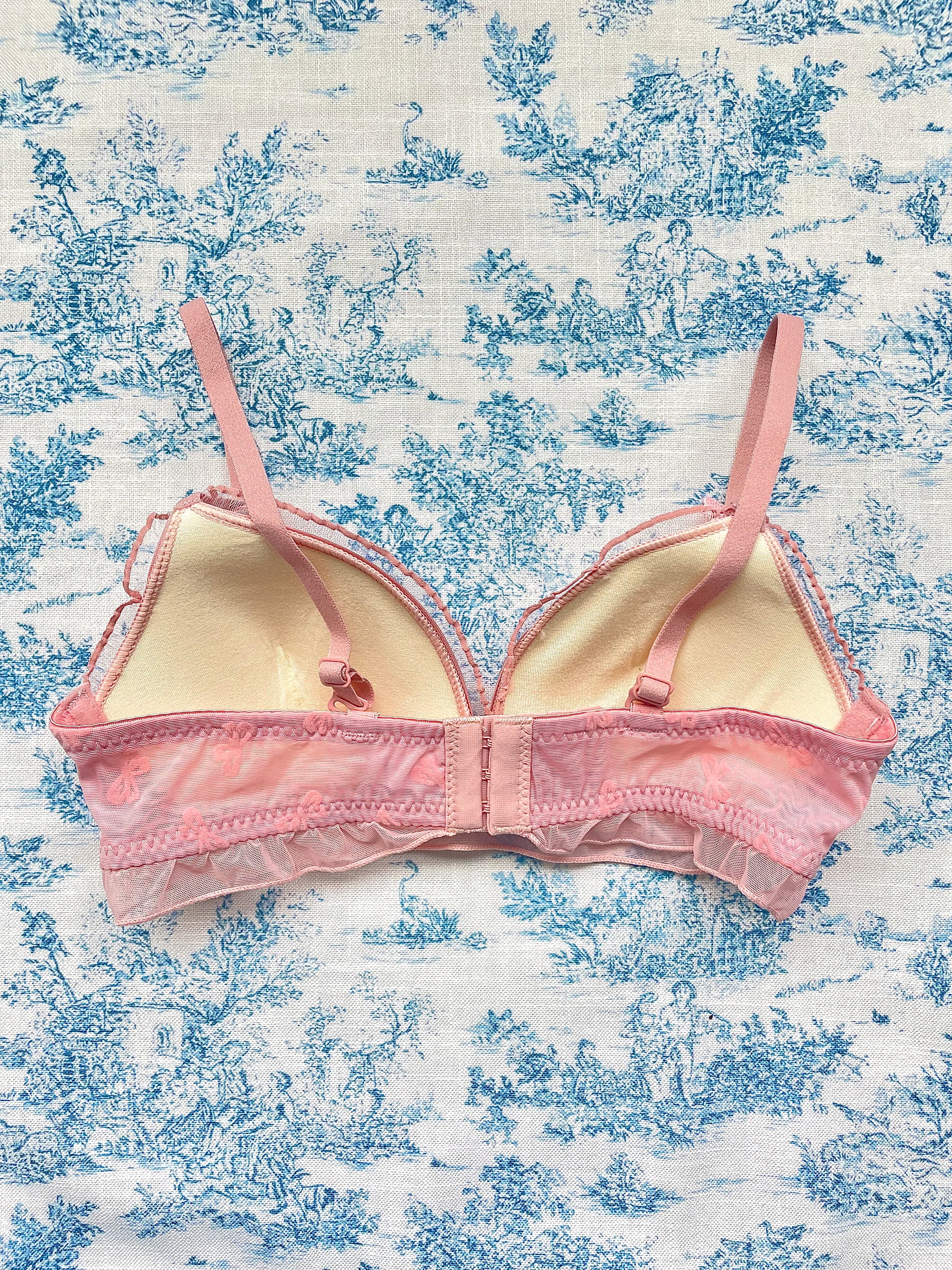 Pink Bow Pattern bra