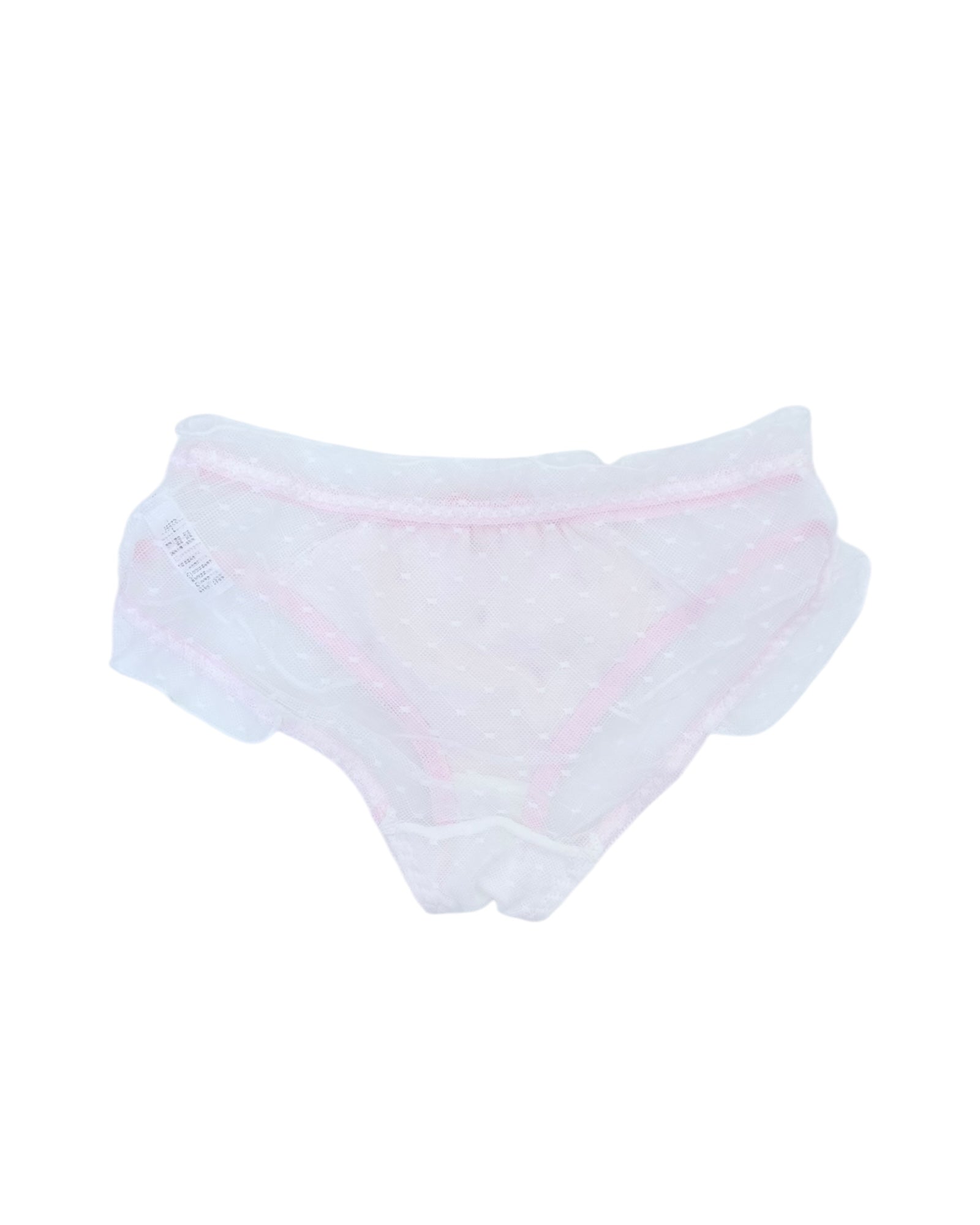 Romantic Pink Floral Mesh Panty