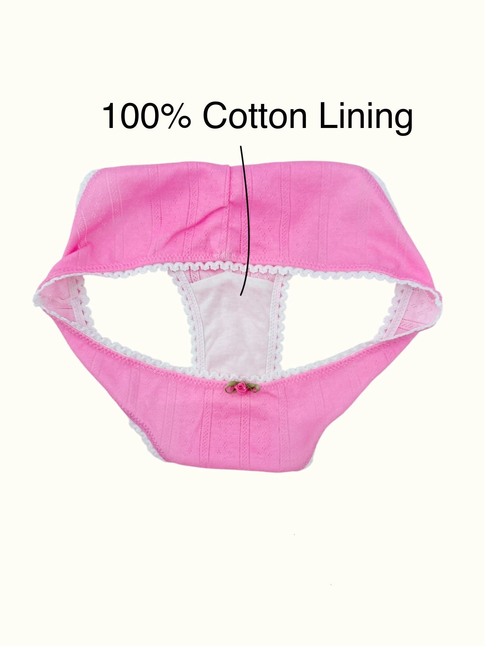 French-Inspired Cotton 90's Pointelle cheeky panty