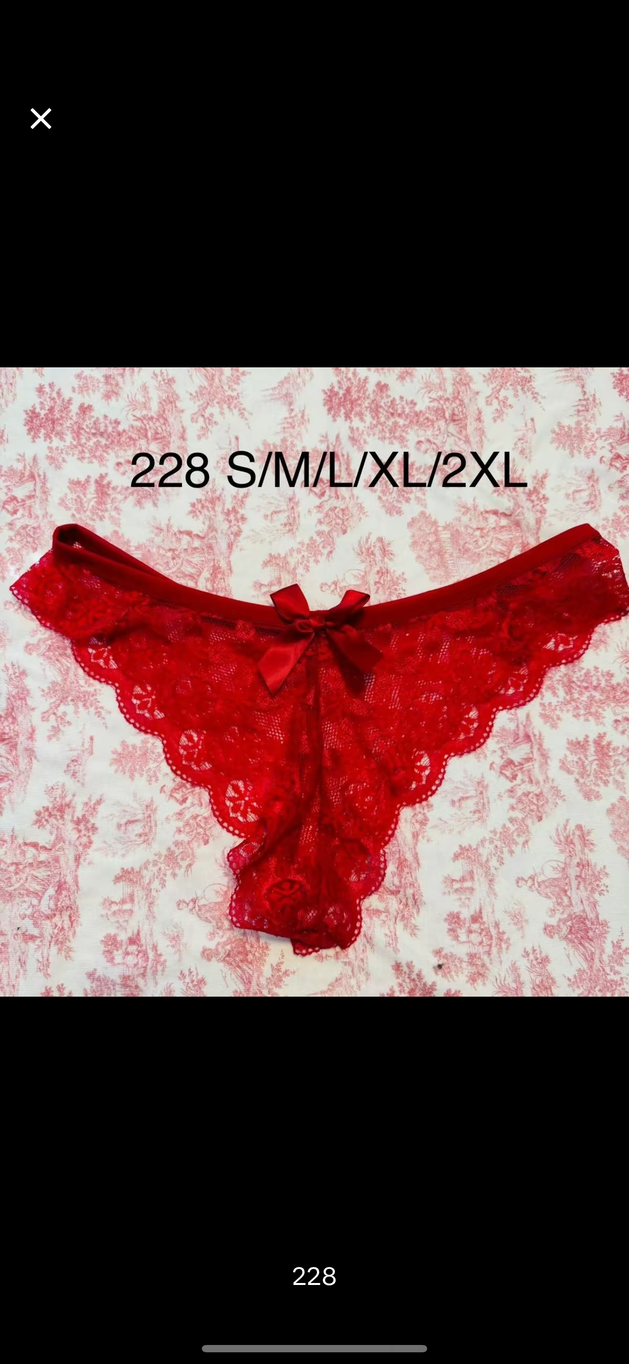 Small size coquette ruffle lace panties