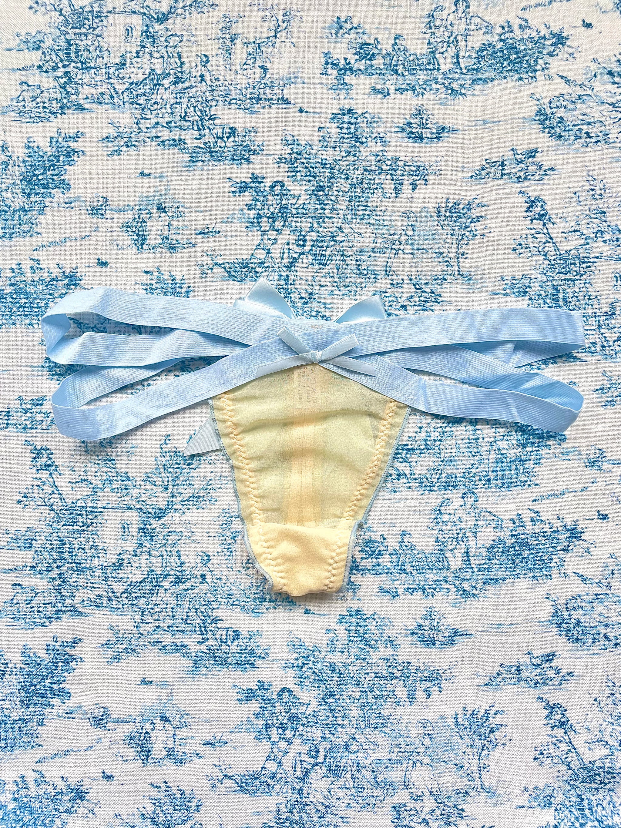 Blue Strap Bow Panty