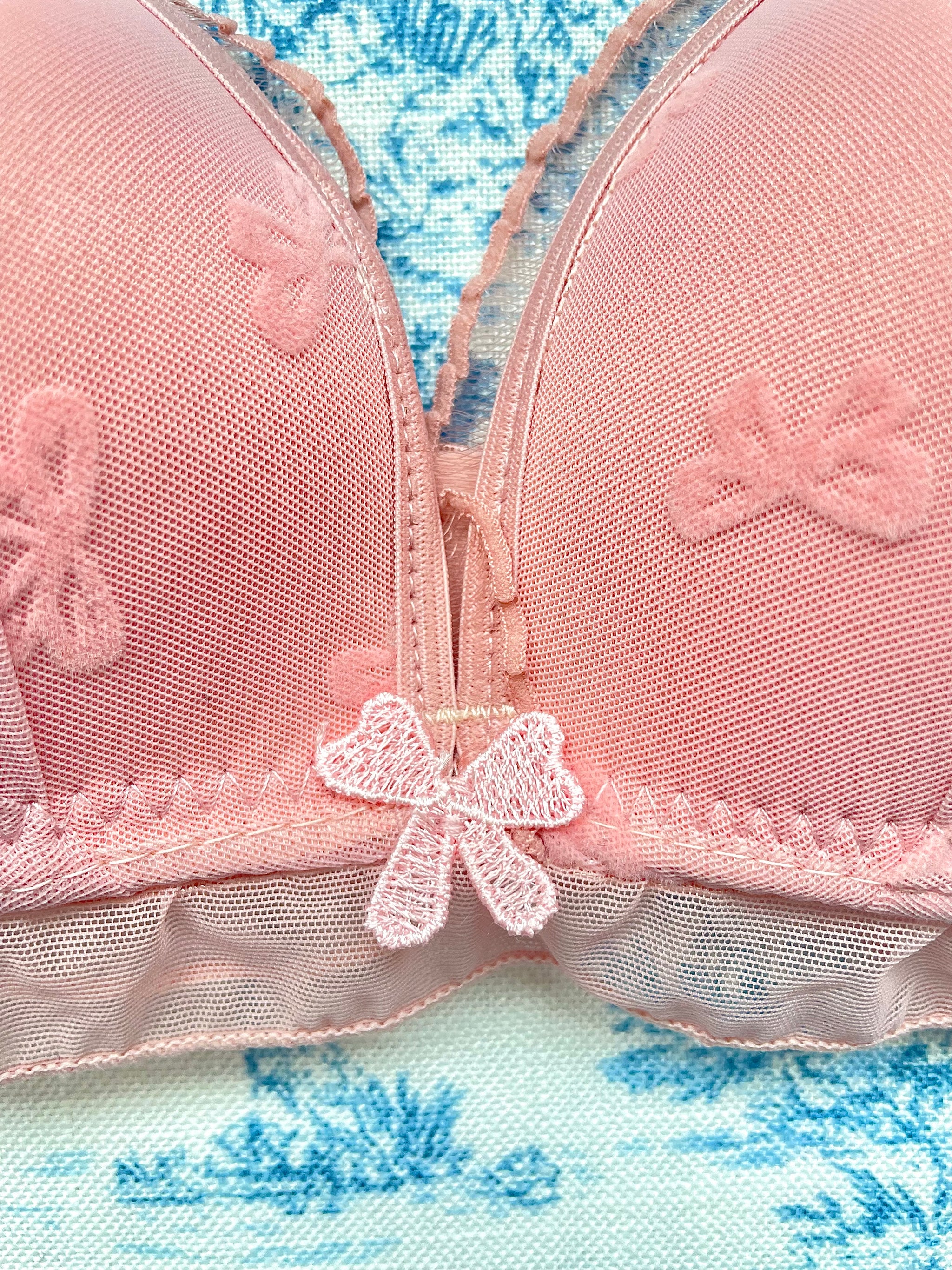 Pink Bow Pattern bra