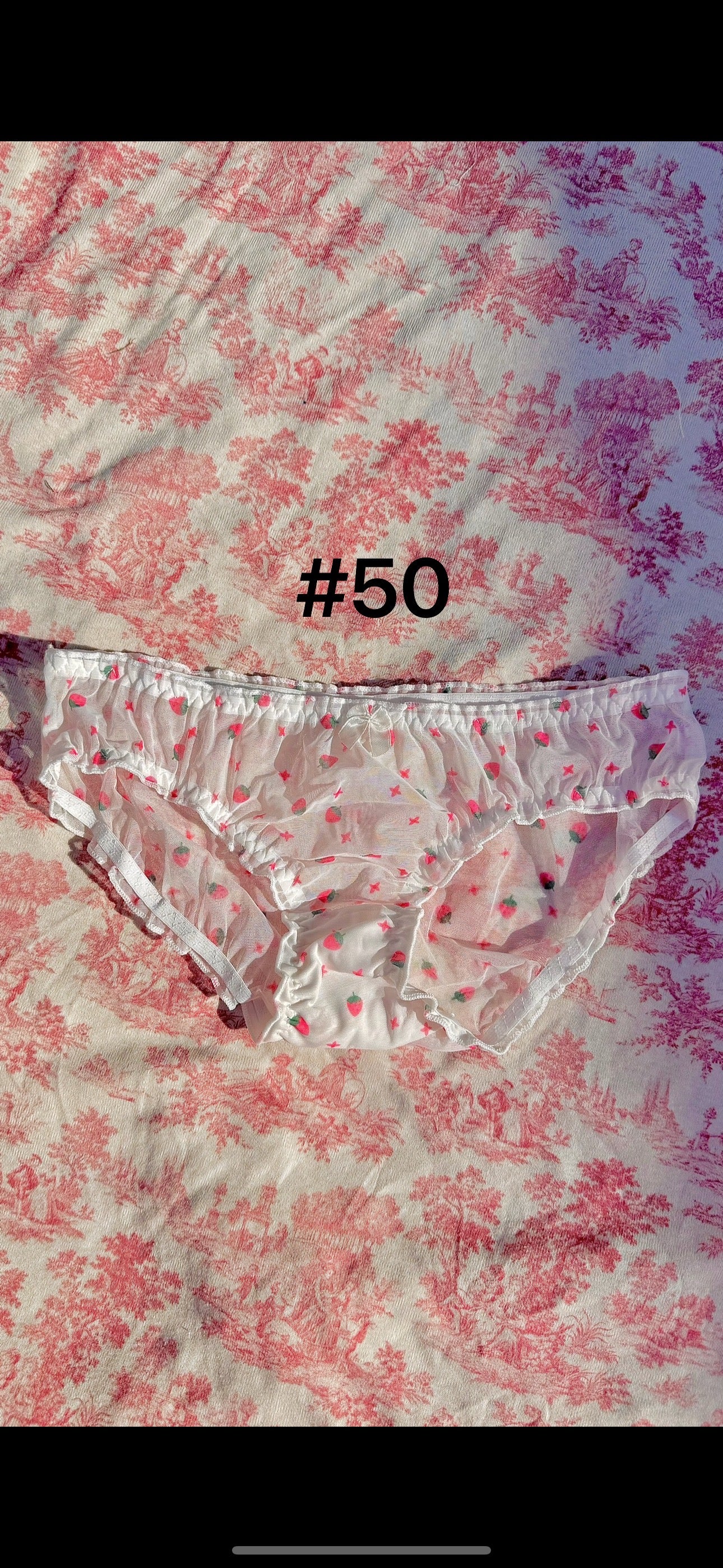 XS Size coquette ruffle lace panties