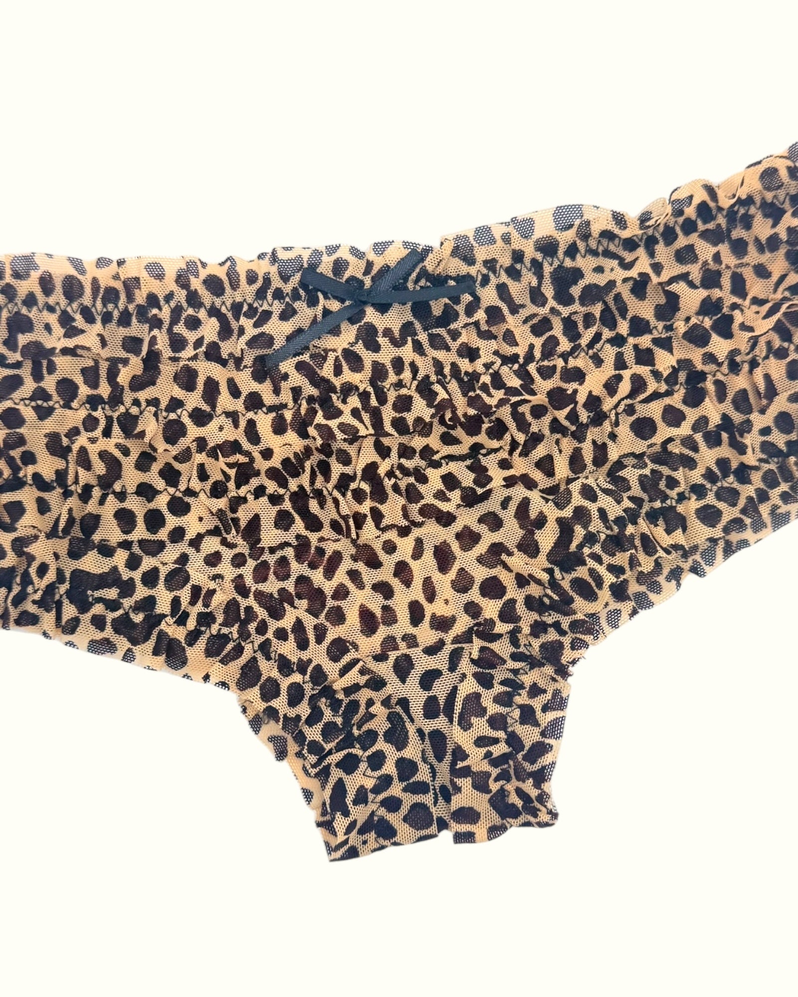 Leopard Print Ruffled Panty