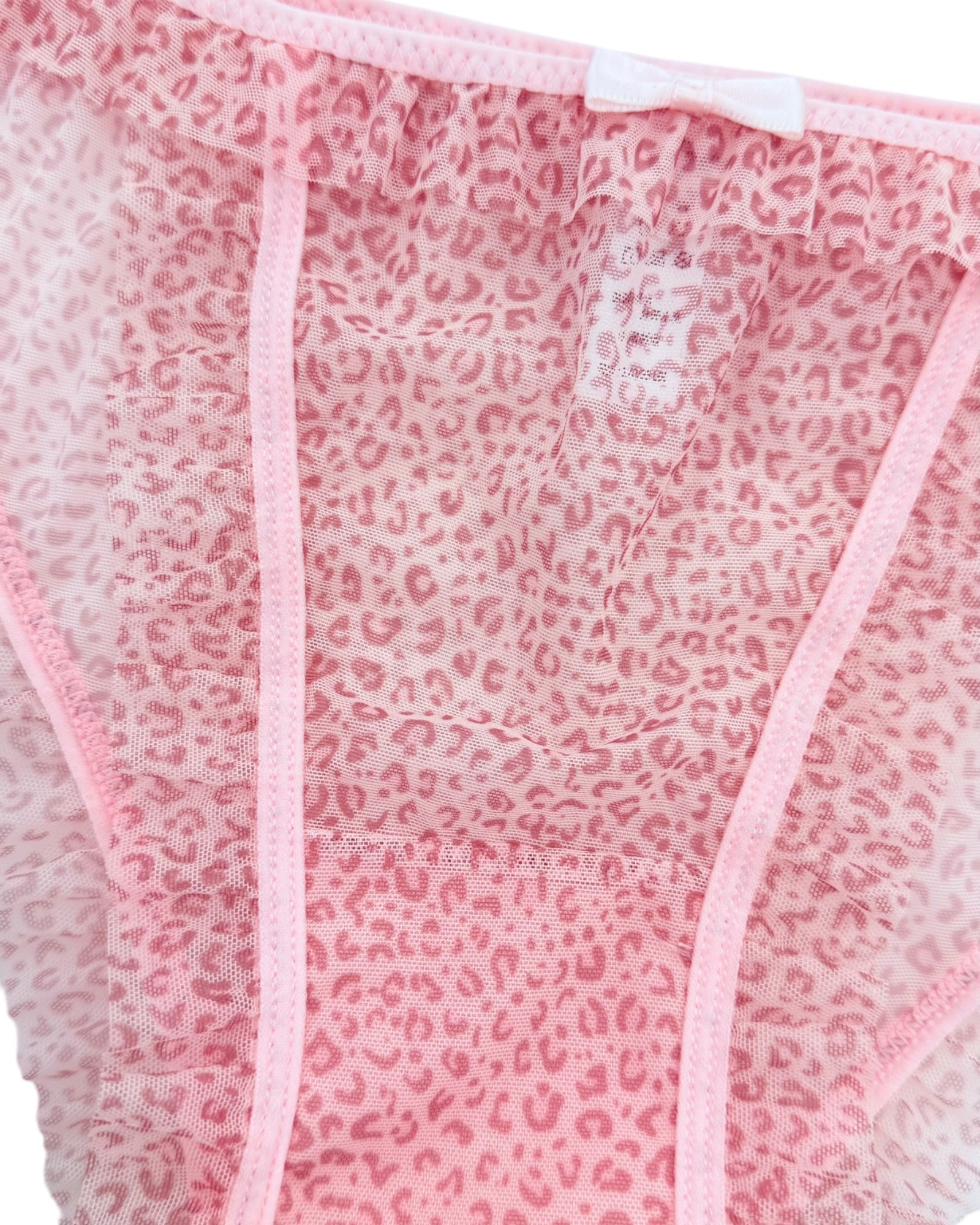 Playful Pink Leopard Print Panty