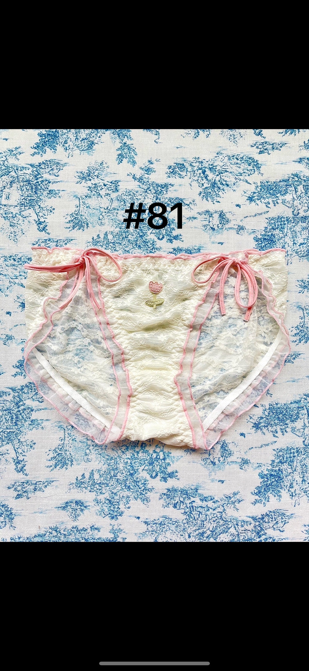 Small size coquette ruffle lace panties