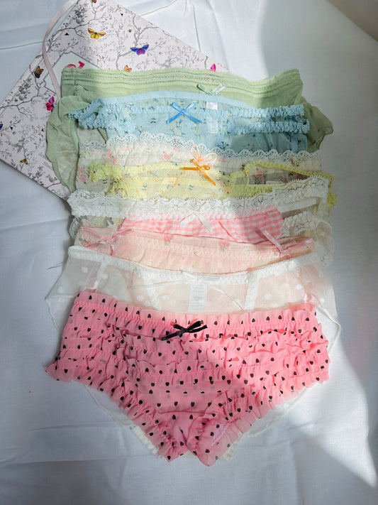 Pink Frilled Knickers, Frilly Knickers