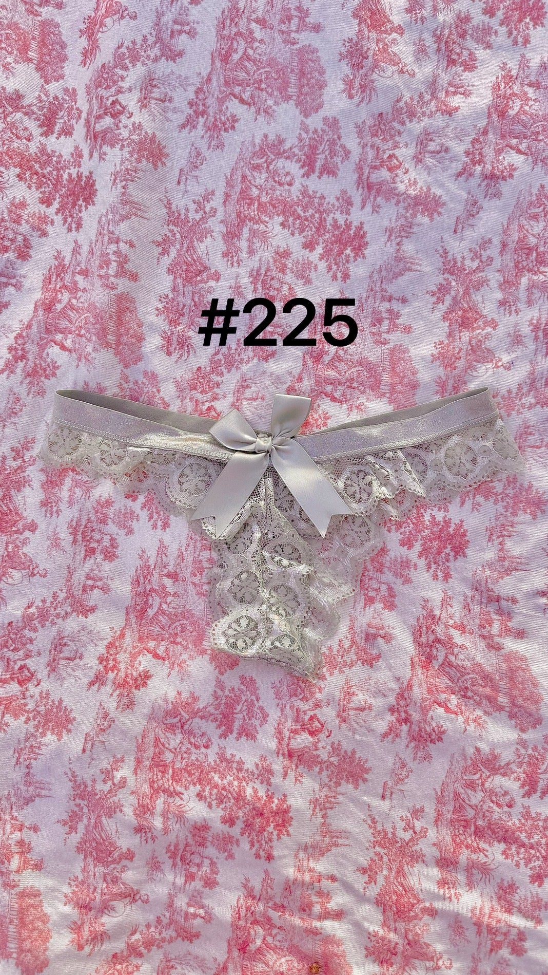 Small size coquette ruffle lace panties