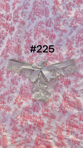 Small size coquette ruffle lace panties