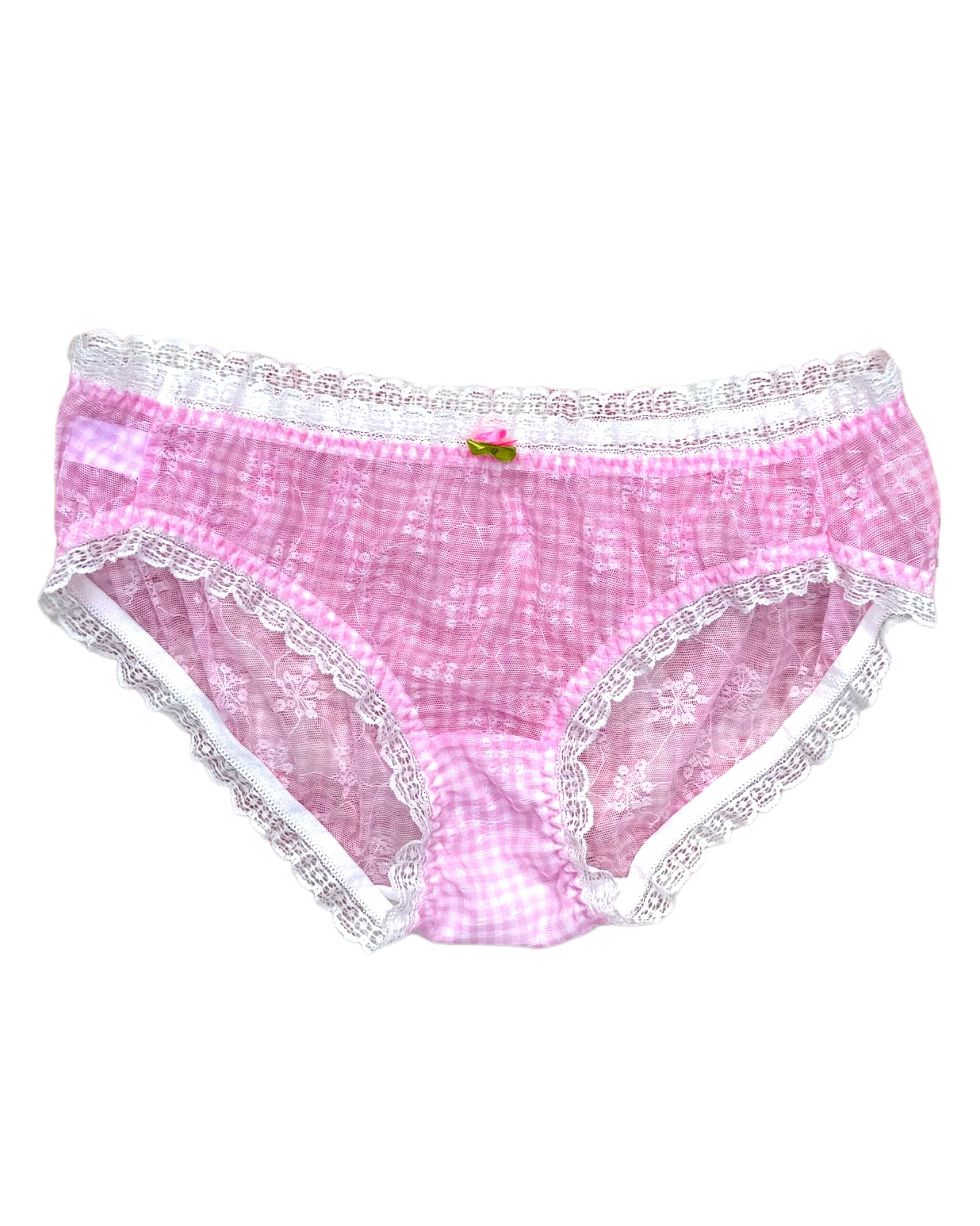 Pink rose cottagecore cami top Panty Set