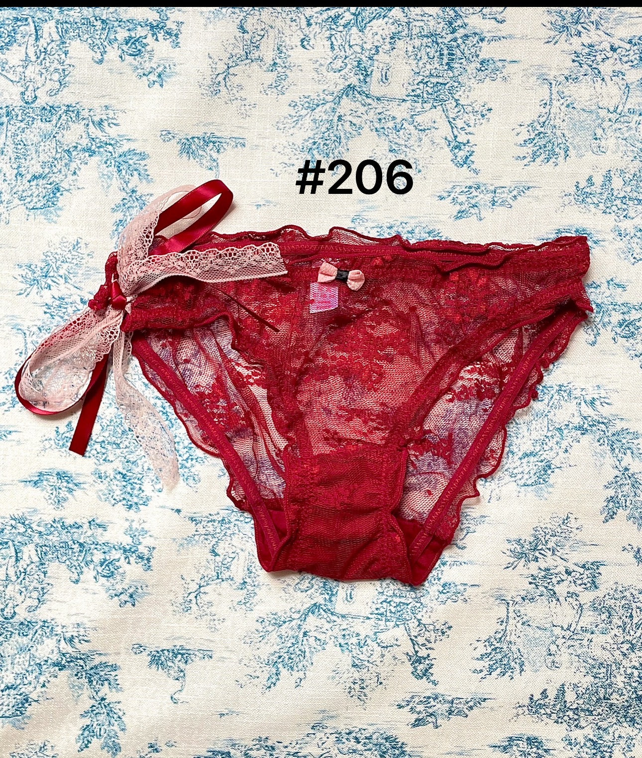 XS Size coquette ruffle lace panties