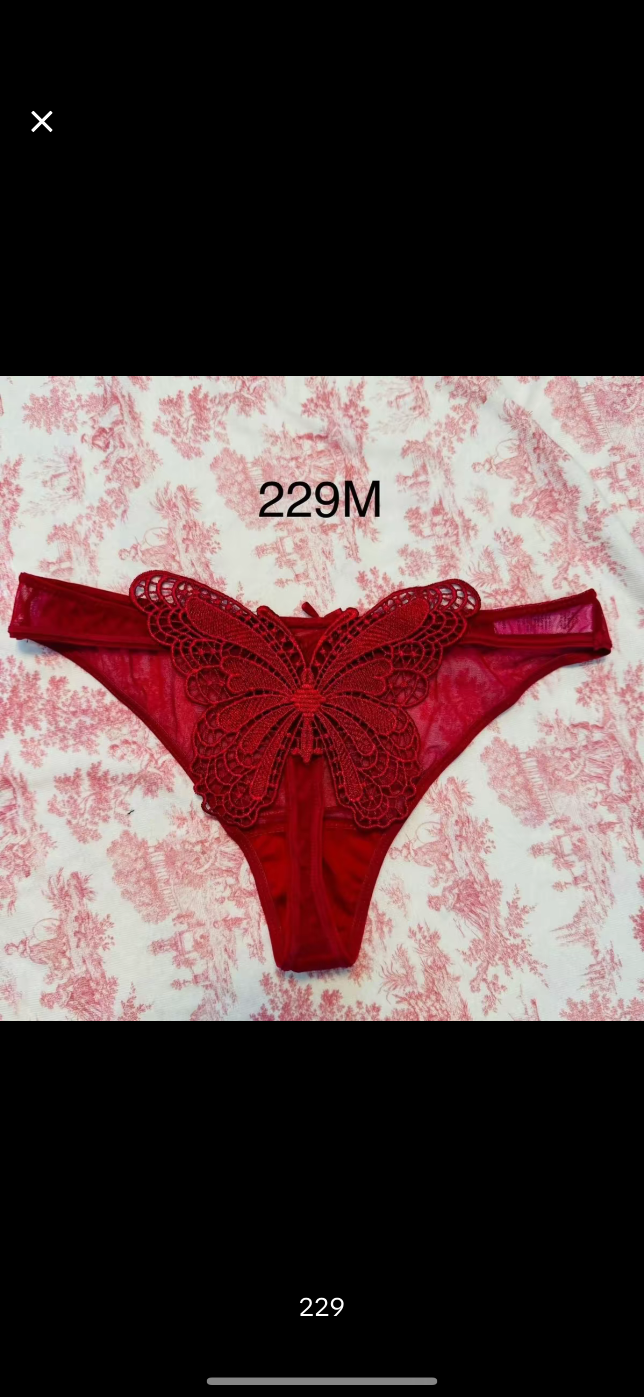 Small size coquette ruffle lace panties