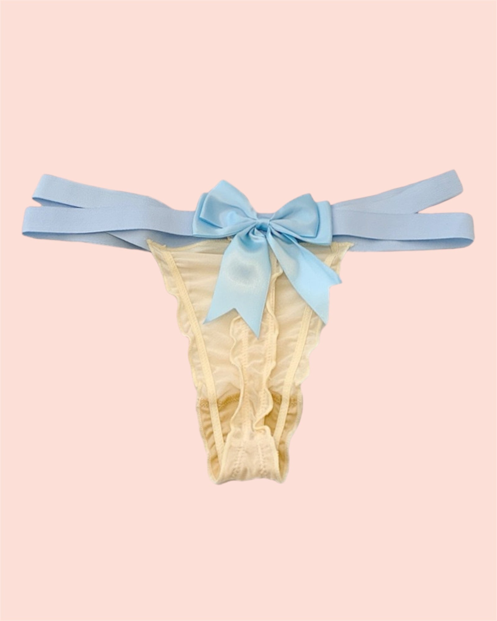 Milanblocks coquette bow lace cute panty Cotton Panties fall underwear