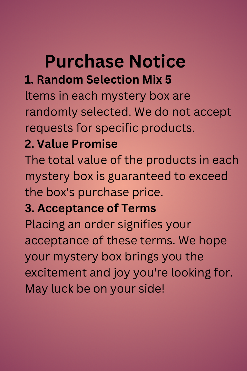 Mix 5 Mystery Box panty dress