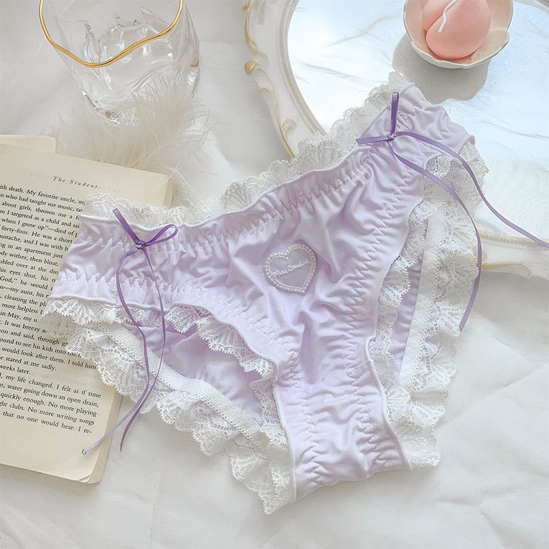 S Size Coquette Y2K cute ruffle panties