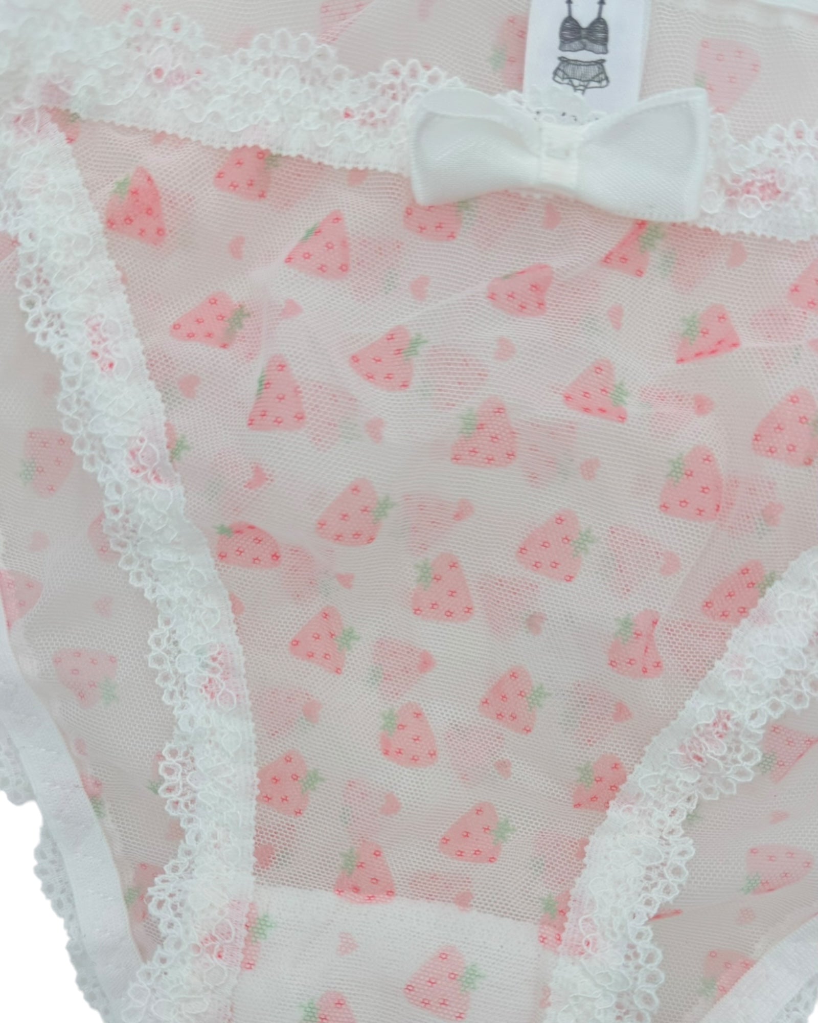 Coquette Strawberry Lace Trim Panty