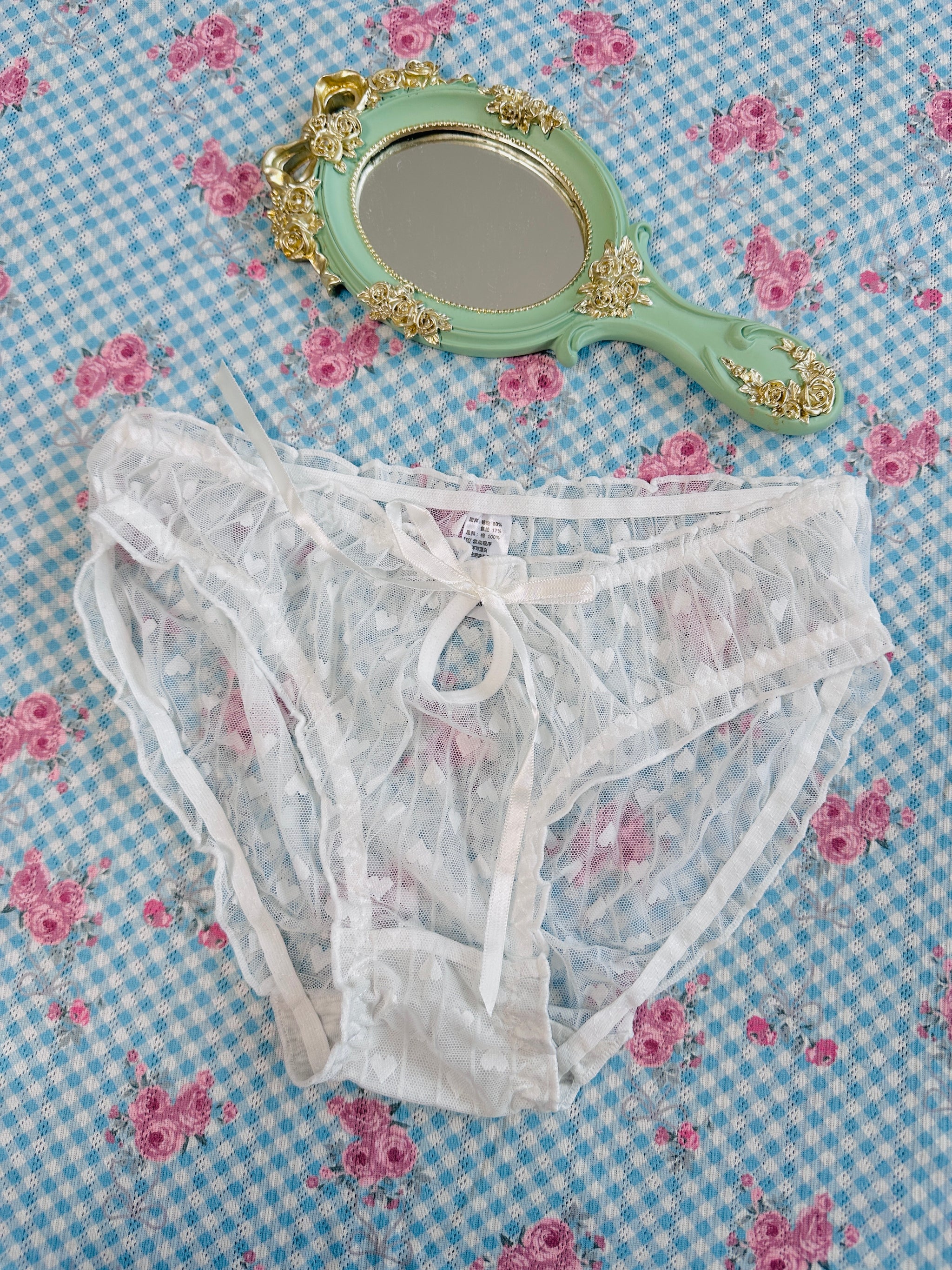 10/26 S Size coquette ruffle lace panties