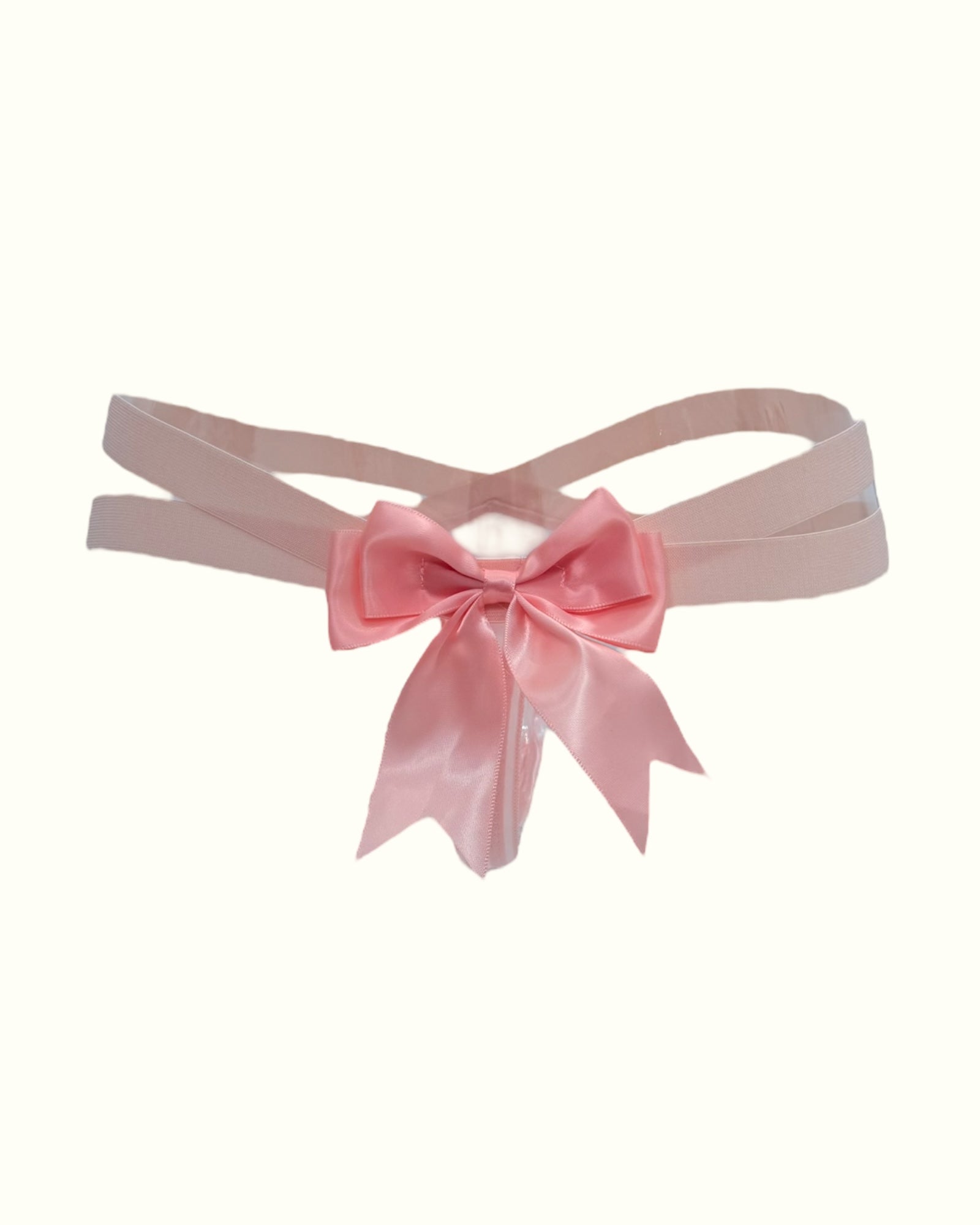 Playful Satin Bow Thong