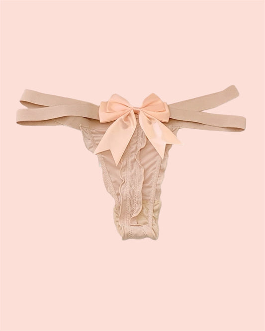 Coquette Bow-Accent Thong