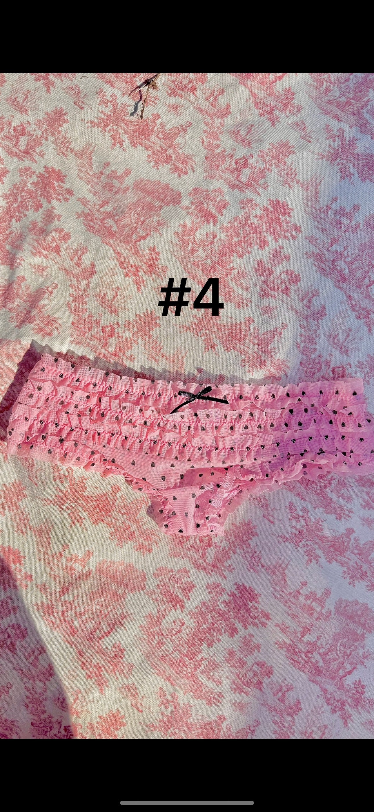 XS Size coquette ruffle lace panties