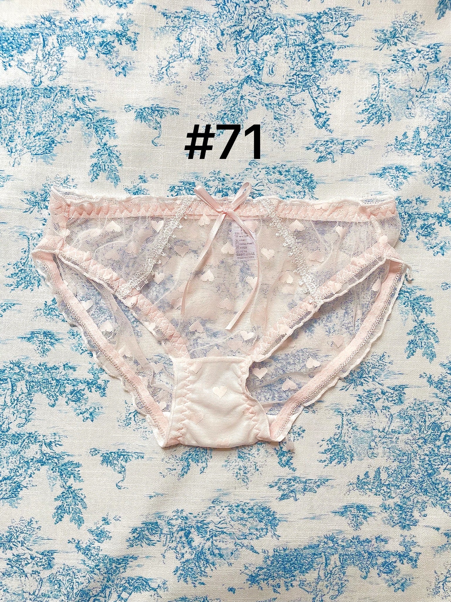 Small size coquette ruffle lace panties