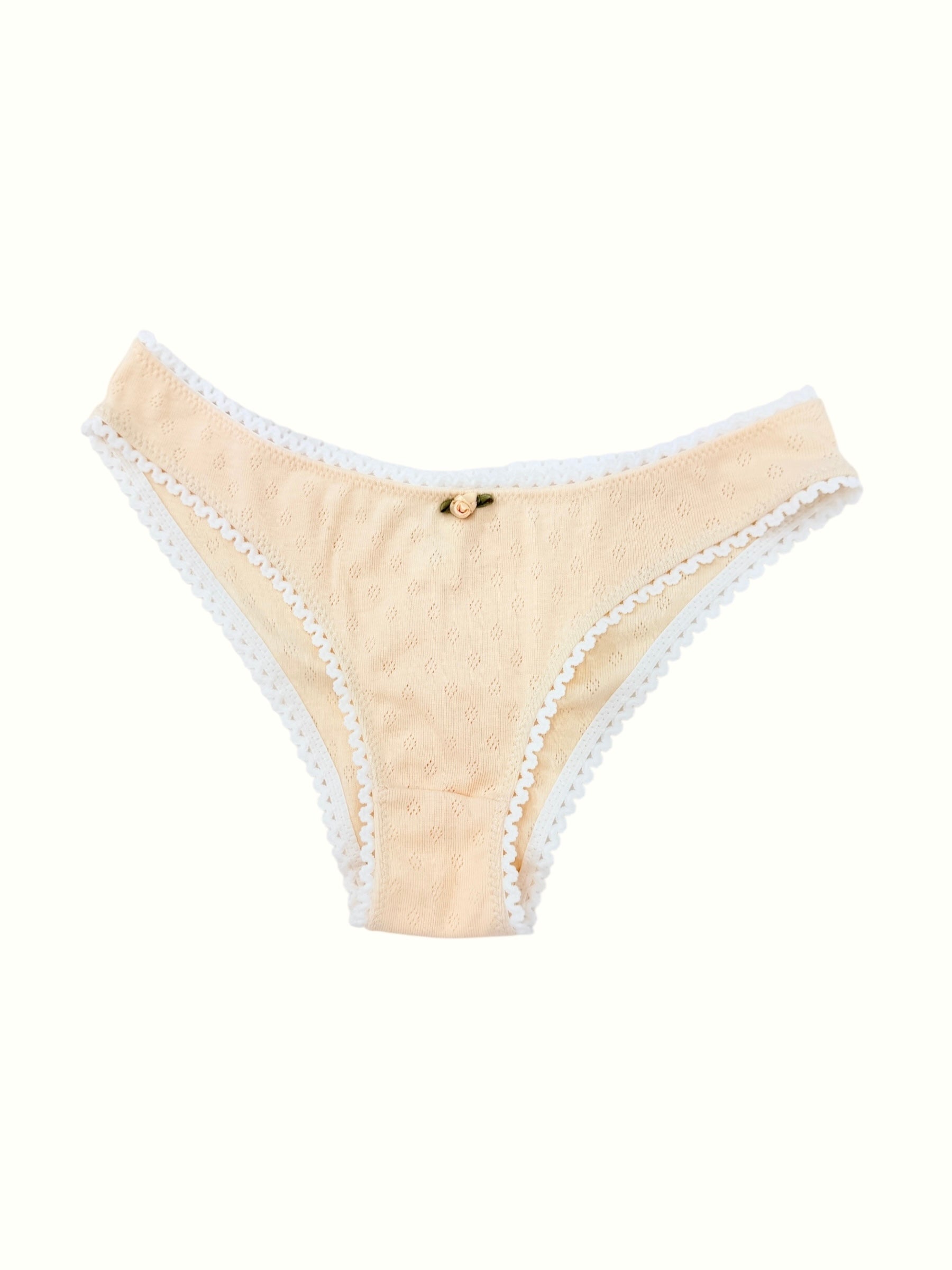 Pointelle Bikini Undie Cute Y2K Coquette Cotton