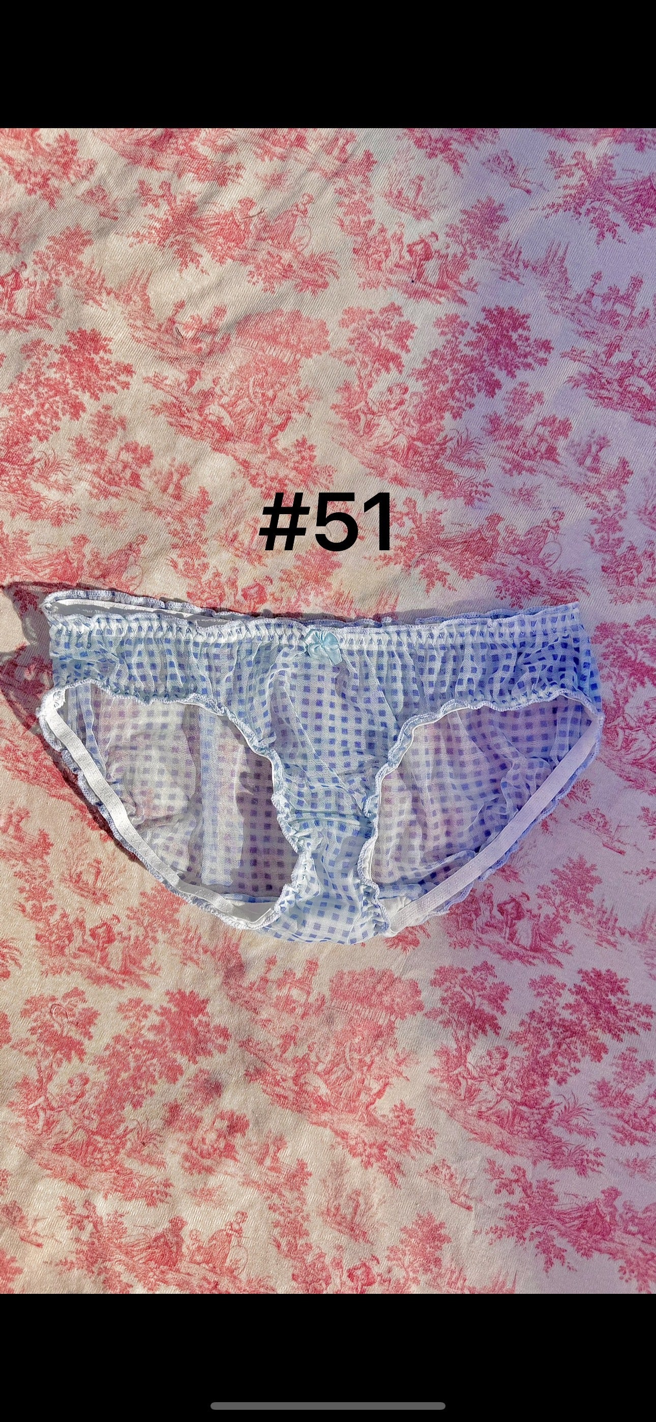 XS Size coquette ruffle lace panties