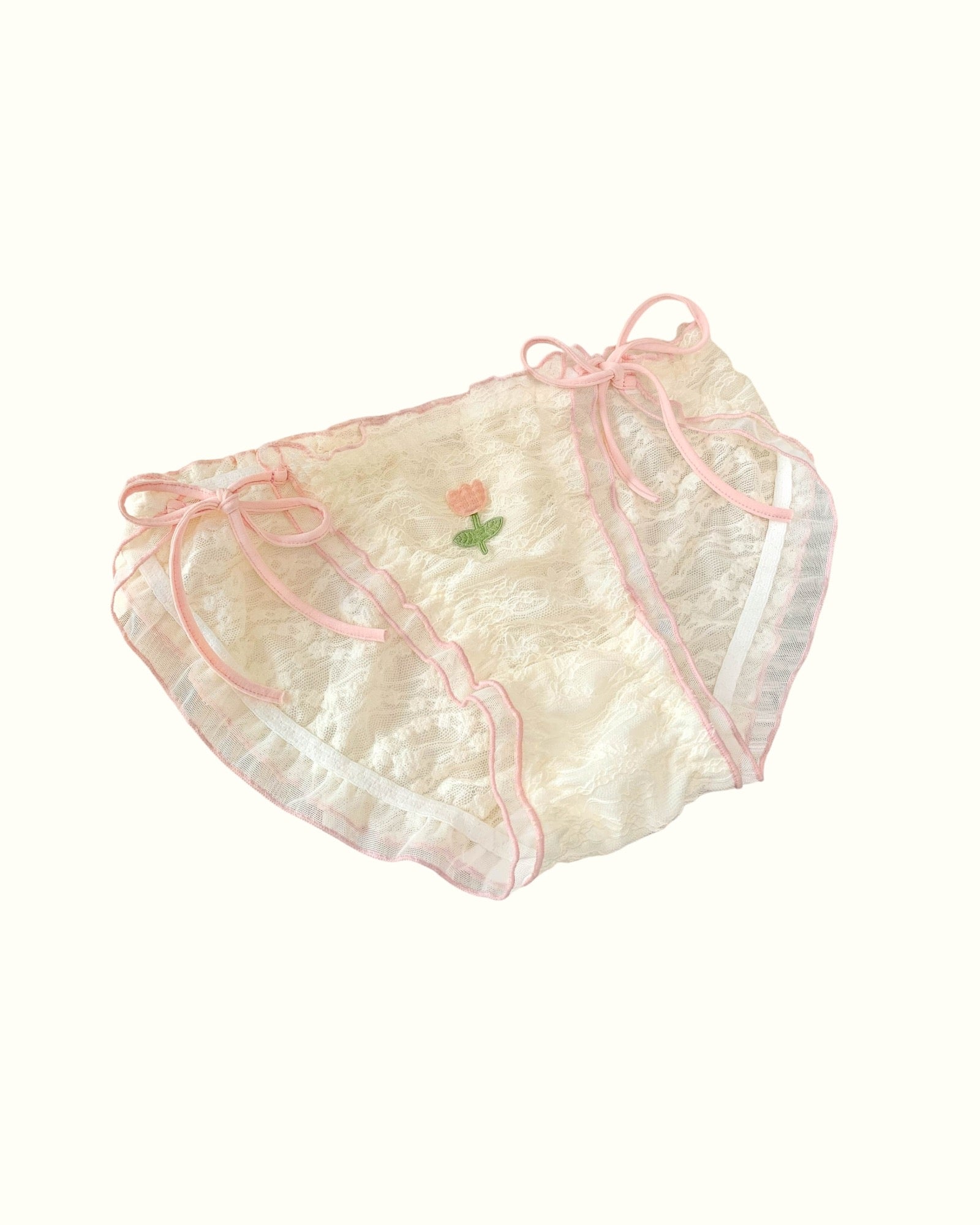 Mixed 5 Women's Lace Coquette Ruffle Panties in Various Designs