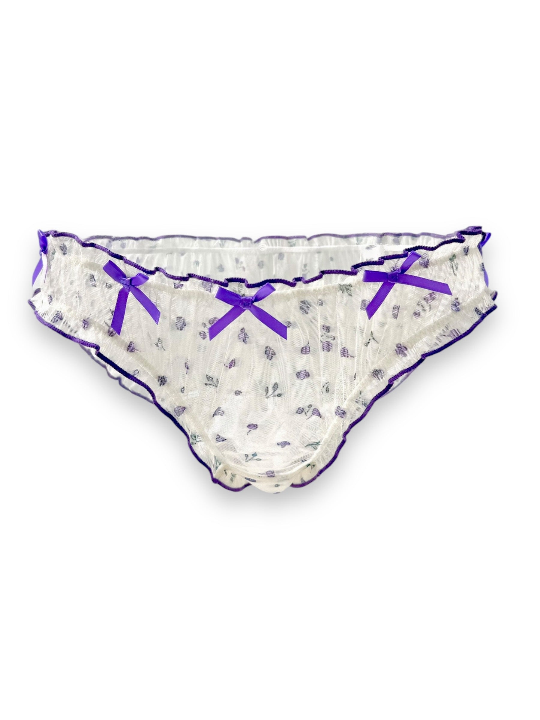 Mixed 5 Women's Lace Coquette Ruffle Panties in Various Designs