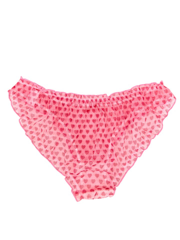 Pink Sheer Heart Coquette Panty