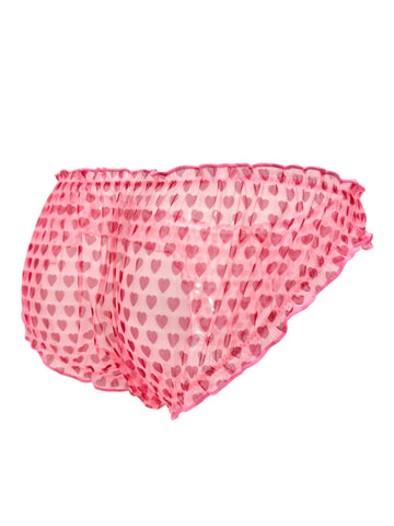 Pink Sheer Heart Coquette Panty