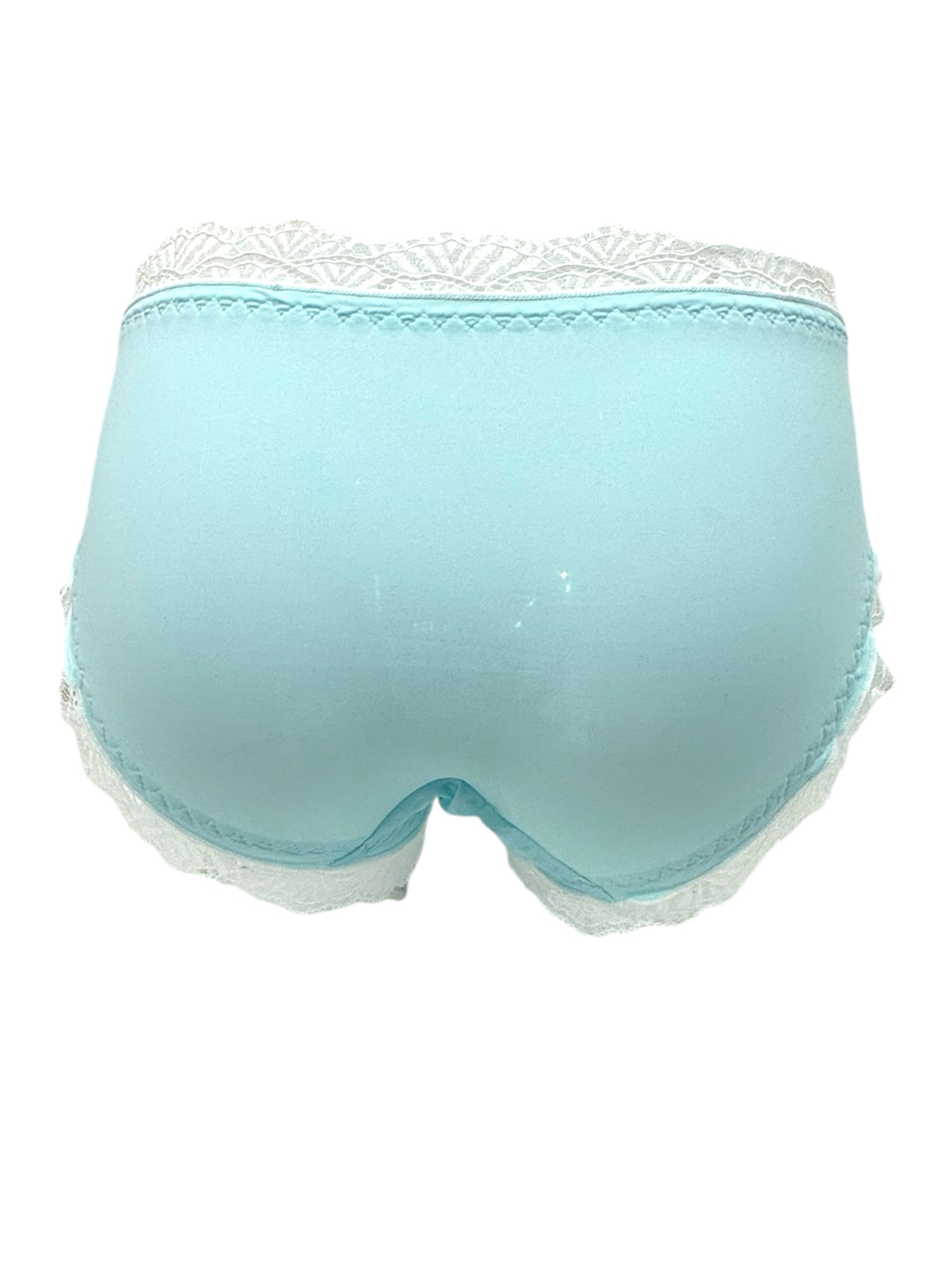 Blue & White Lace Trim Panty