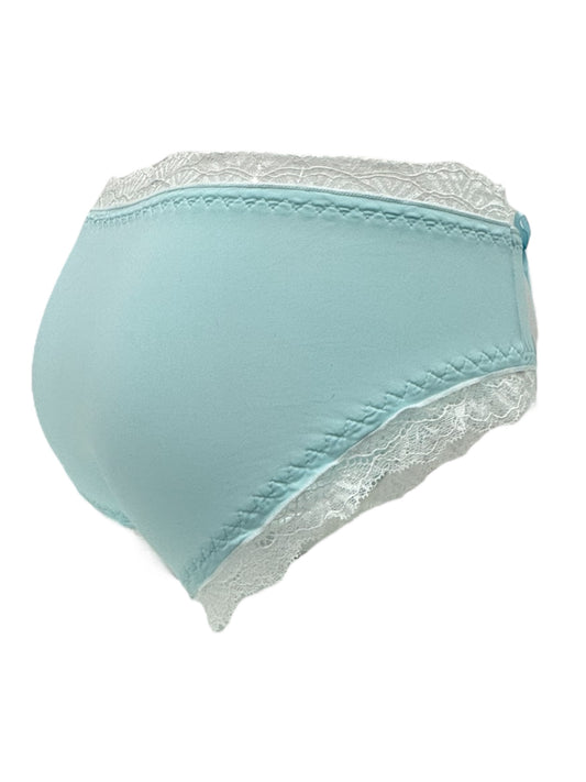 Blue & White Lace Trim Panty