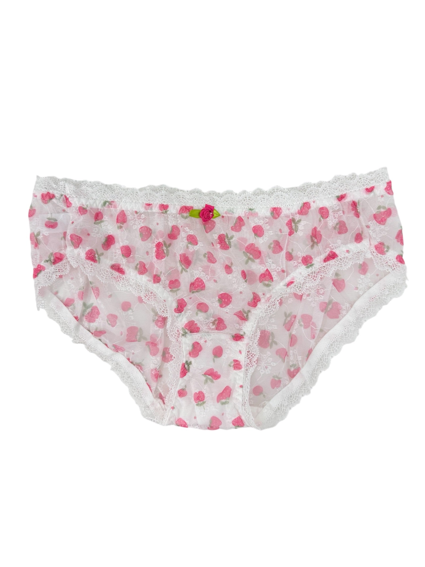 XS -2XL Size Conquete vintage flower Panty Polka Dot Floral Sexy Cotton Cotton Fabric Mesh Panties Womenswear fall underwear