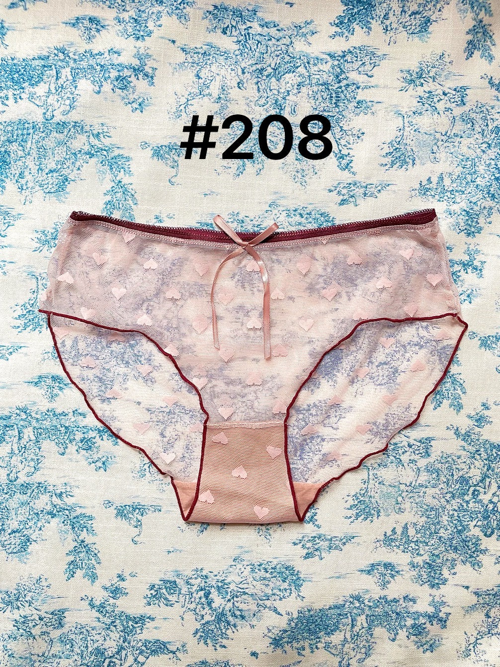 Small size coquette ruffle lace panties